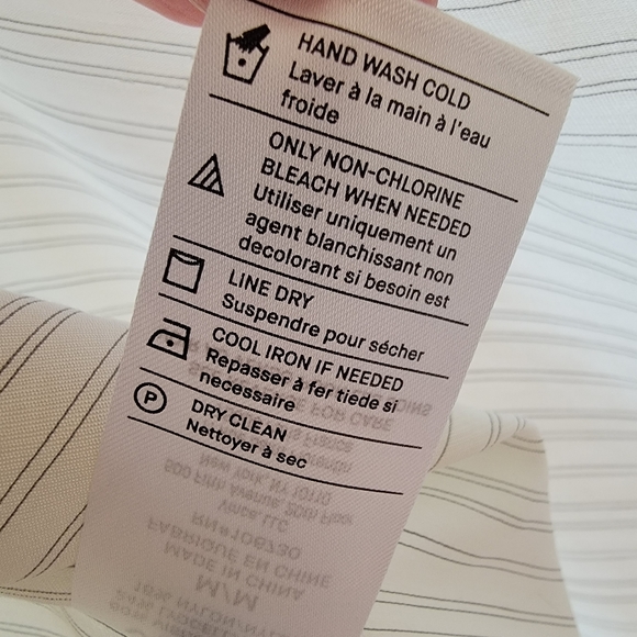 New) VINCE Antique Stripe Button DownStyle # V757712563 Size M - Picture 14 of 16